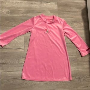 Vintage 1990s-2000 Pink Velvety Barbie Dress